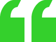 Green quotation marks on black background.